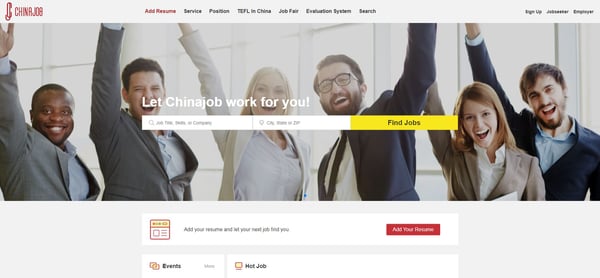 Top Websites to Find a Job in China-China job