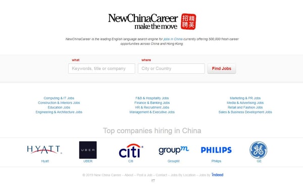 Top Websites to Find a Job in China-New China Career